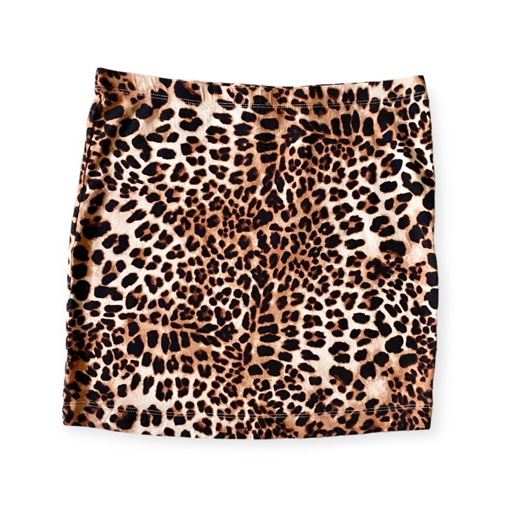 H&M Leopard Bodycon Mini Skirt